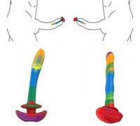 Set de 2 Dilatadores Uretra de Silicona con Diseño Hueco - Penis Plug Masculino con Doble Orificio, Compatible con Jaula de Castidad - Accesorio BDSM Erótico para Hombres