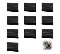 Set de 2 Espátulas de Vinilo con Borde de Fieltro Anti-Rayas para Aplicación de Vinilo y Películas Protectoras, Herramientas de Rotulación y Envoltura de Vehículos, Azul, 10x7 cm