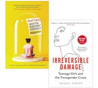 Set de 2 libros de la colección Abigail Shrier (Bad Therapy Why the Kids Are Growing Up [tapa dura] e Irreversible Damage Teenage Girls and the Transgender More)