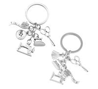 Set De 2 Llaveros con Temática De Costura, Diseño Creativo para Amantes De La Costura - Regalo