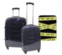 Set de 2 Maletas Trolleys CON funda protectora'Keep Out'