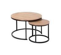 Casâme Set De 2 Mesas Auxiliares Redondas - L70 Cm