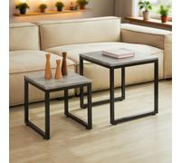 Set de 2 Mesas Auxiliares SoBuy FBT42-HG