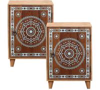Set De 2 Mesitas De Noche Marrakesch Interior Marrakesch Madera Mango 70cm