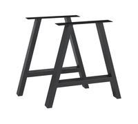 Set de 2 patas de mesa eschau 40x40 cm - negro [en.casa]