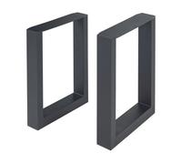 Set de 2 patas de mesa makers 43x30 cm - negro [en.casa]