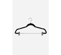 SET DE 2 PERCHAS DE TERCIOPELO CON PINZA 45X0,5X25 cm - DOS COLORES - COLOR: NEGRO