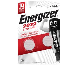 Set de 2 pilas Energizer de litio CR2032 cm