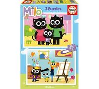 Set de 2 puzzles infantiles, 48 piezas cada uno, 28 x 20 cm ㅤ