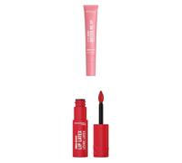 Set de 2 Rimmel London - Thrill Seeker Lip Latex Red 400 & Oh My Gloss Butter Me Up Bubble Gum 002