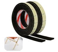 Set de 2 Rollos de Fieltro Adhesivo para Protección de Muebles, Alta Viscosidad y Resistencia a Arañazos, Material Ecológico, Adhesivo Rollo, Corte Libre en Cualquier Forma, Negro (2m*20mm*5mm)