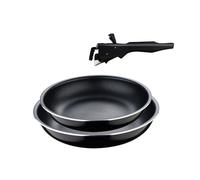 Set de 2 Sartenes de Ø24Ø28cm en aluminio prensado Black Click&Cook San Ignacio
