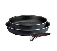 Tefal Ingenio So'Light, Set de 3 piezas, Sartenes 24/28 cm, Mango extraíble, Tecnología Light Tech, Revestimiento Antiadherente de Titanio