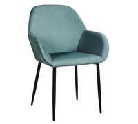 Set de 2 sillas de comedor giulia 85x55,7x59 cm en color azul
