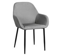 Set de 2 sillas de comedor giulia de 85x55,7x59 cm en color gris
