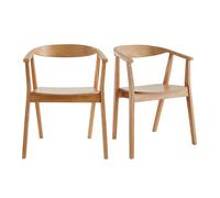 Set de 2 sillas nórdicas de madera BAHIA