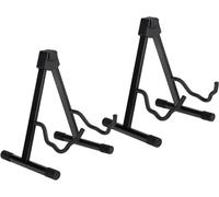 Set De 2 Soportes Combinados Classic Cantabile GS (Soporte Universal, Ajustable En 3 Posiciones, Base 32 x 29cm, Superficie Acolchada, Pies De Goma) Negro