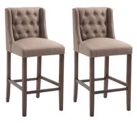 Set de 2 taburetes altos cassandra 56x51x111 cm