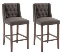 Set de 2 taburetes altos cassandra 56x51x111 cm