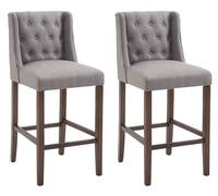 Set de 2 taburetes altos cassandra 56x51x111 cm