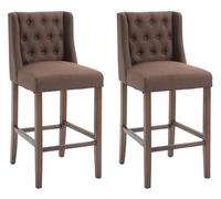 Set de 2 taburetes altos cassandra 56x51x111 cm