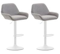 Set de 2 taburetes braga en tela 51x52x89 cm