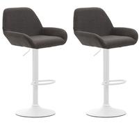 Set de 2 taburetes braga en tela 51x52x89 cm
