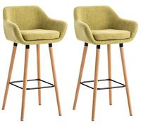 Set de 2 taburetes grant en tela 46x55x99 cm