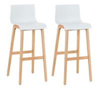 Set de 2 taburetes hoover ~ asiento de polipropileno 101x41x46 cm