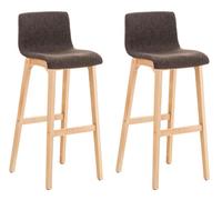 Set de 2 taburetes hoover en tela 101x41x46 cm