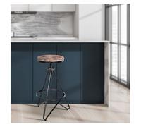 Set de 2 taburetes karla estilo industrial 63x43x43 cm