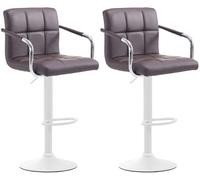 Set de 2 taburetes lucy v2 en simil cuero 112x54x46 cm