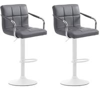 Set de 2 taburetes lucy v2 en simil cuero 112x54x46 cm