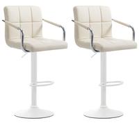 Set de 2 taburetes lucy v2 en simil cuero 112x54x46 cm