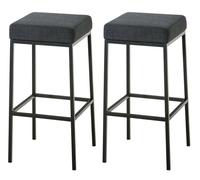 Set de 2 taburetes montreal en tela 85x37x37 cm