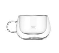 Set de 2 Tazas Cortado de doble pared, con asa 130ml
