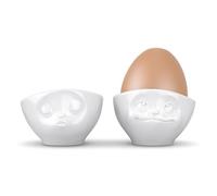 Set De 2 Tazas De TV Huevos Blancas Besándose Y Soñadoras