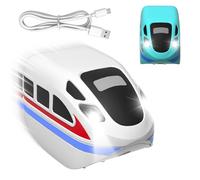 Set de 2 Trenes Electricos para Niños - Tren Eléctrico Juguete Niños de 4-12 Años Compatible con Circuitos 3D Anti-Gravedad de Goody King, Recargable Mediante USB, Juego de Construcción Creativo