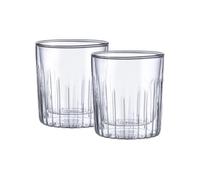 MasterPro Foodies Mixology - Juego de 2 Vasos de 290 ml - Fabricados en Resistente Vidrio Borosilicato Doble Pared - Elegantes Vasos Ideales para Cualquier Ocasión