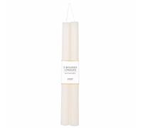 Set de 2 velas largas de rayas blancas
