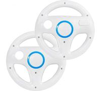 Set de 2 volantes DOYO para Wii, compatible con Mario Kart y Nintendo Wii/Wii U. Volante de juego blanco para mando Wii Remote, accesorio de carreras para niños y adultos
