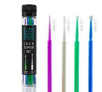 Set de 20 bastoncillos de retoque para pintura de KING KONG STATE | Set con 4 tamaños de 1,0 mm a 2,5 mm | superfino, fino, regular, grueso