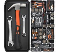 Set de 20 Cajas Organizadoras Cajones, 30cm con 5 Tamaños, Cajas Herramientas Plastico, Herramientas Mecanico Tornillos Accesorios y Piezas Pequeñas Organizador, Adecuado Aara Taller Mecanico, Cochera