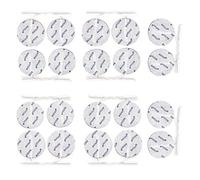 Set de 20 electrodos redondos axion | De Ø 50 mm para su electroestimulador TENS y EMS con conexión clavija de 2 mm | Parches autoadhesivos de reuso