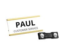 Set de 20 Identificadores Magnéticos personalizables 3 en 1 (72x32mm). Ideal para trabajo. Identificador de Trabajo con Nombre Personalizable Magnético