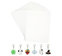 Set de 20 Láminas de Plástico Mágico A4 - Mate Transparente e Imprimible, plastico magico horno y plastico magico para manualidades, shrink plastic y shrink paper para proyectos DIY creativos