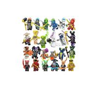 Set de 24 minifiguras ninja, figuras de acción de anime, muñecos Shinobi, juguetes para niños, regalos