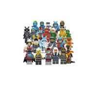 Set de 24 minifiguras ninja: Kai, Jay, Sensei, Wu y el Maestro. Bloques de construcción.