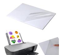 Set de 25 hojas A4 de papel adhesivo impresora, folio adhesivo transparente imprimible para impresoras láser y de inyección de tinta, ideal para imprimir pósters, fotos y más