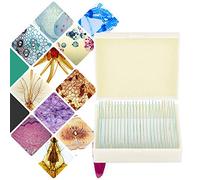 Set de 25 portaobjetos preparados para microscopio de biología - Muestras educación e investigación - Ideal para Estudiantes - Incluye Caja de